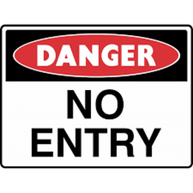 Choose one of the following Danger/Notice Sign 450x600mm PVC image 4